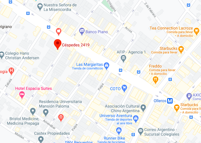 Sucursal Caballito: Céspedes 2419Ciudad de Buenos Aires